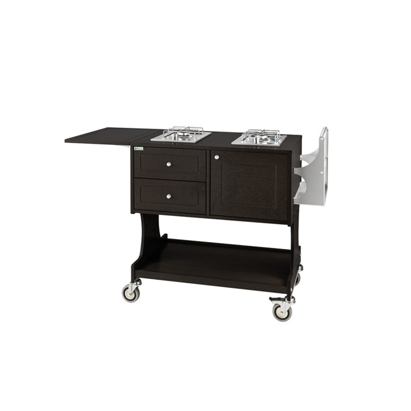 Carrello legno flambè - CARBON V6