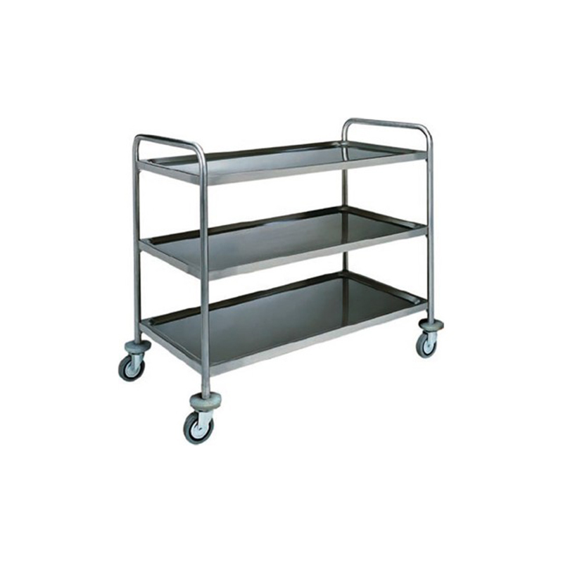 Carrello inox - 3 PIANI STAMPATI V3