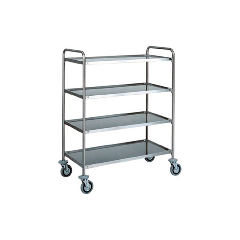 Carrello inox - 4 PIANI STAMPATI V3
