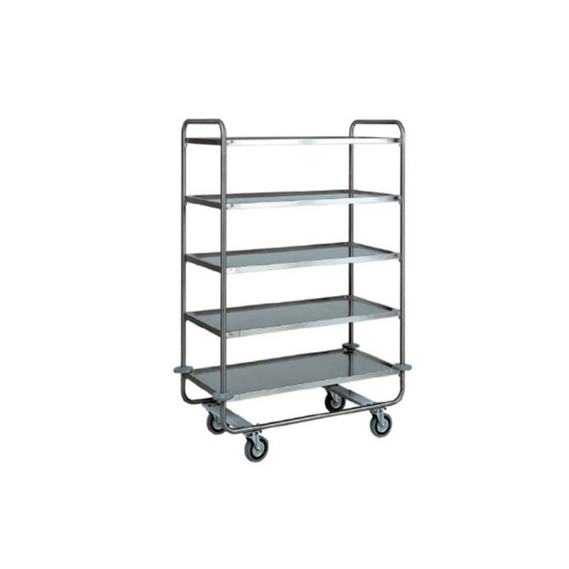 Carrello inox trasporto pesante - 5 PIANI