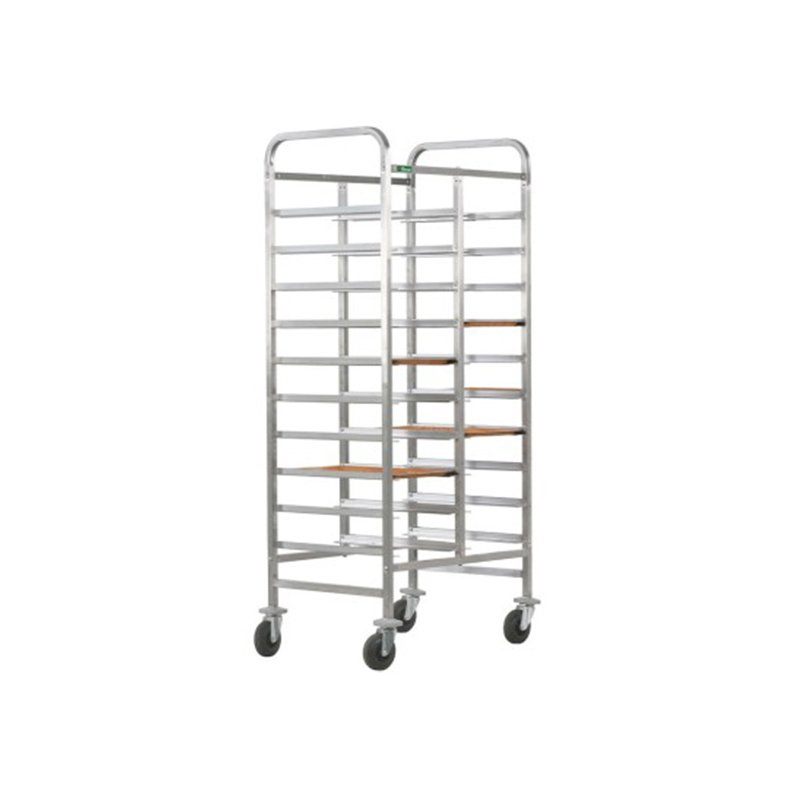 Carrello inox portavassoi rinforzato -  20 VASSOI