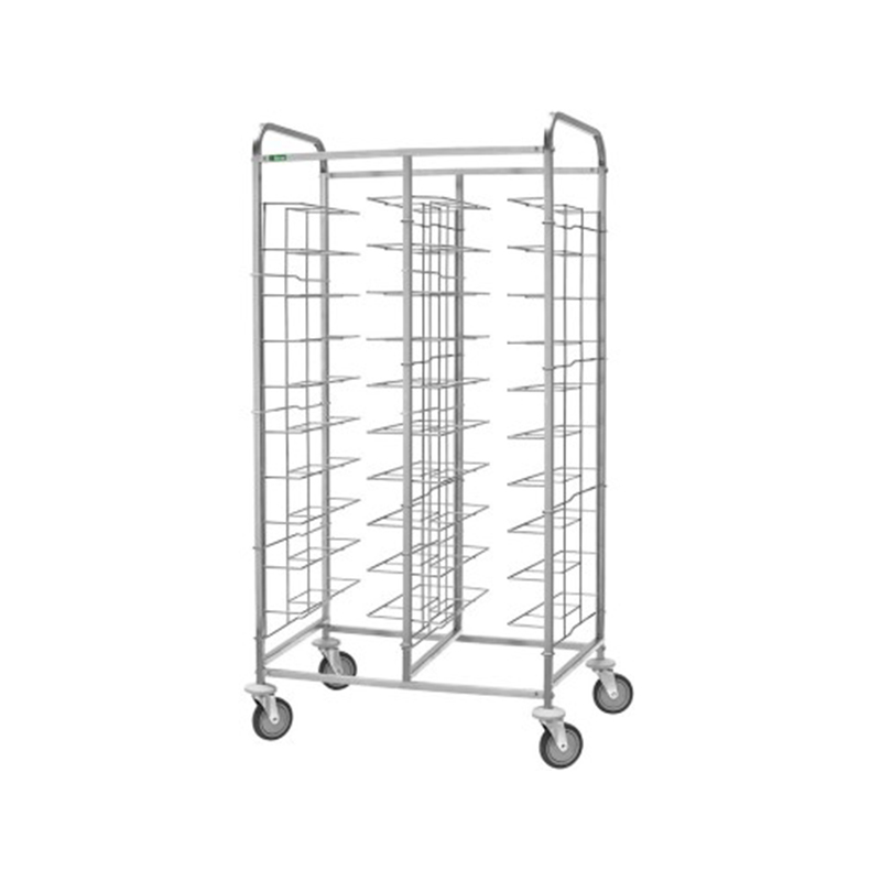 Carrello inox portavassoi filo - 20 VASSOI V2