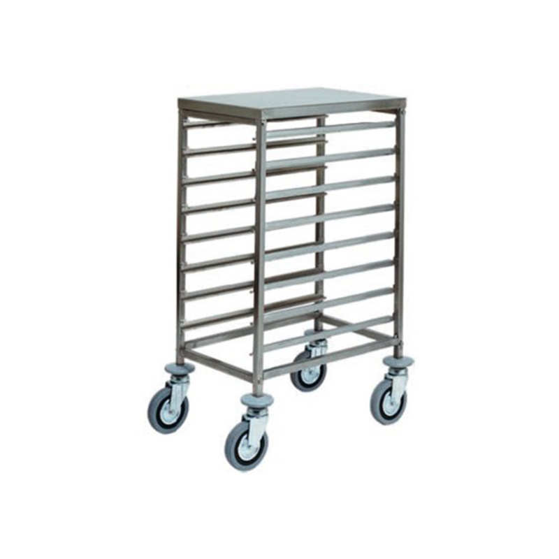 Carrello inox portateglie 8xGN1/1