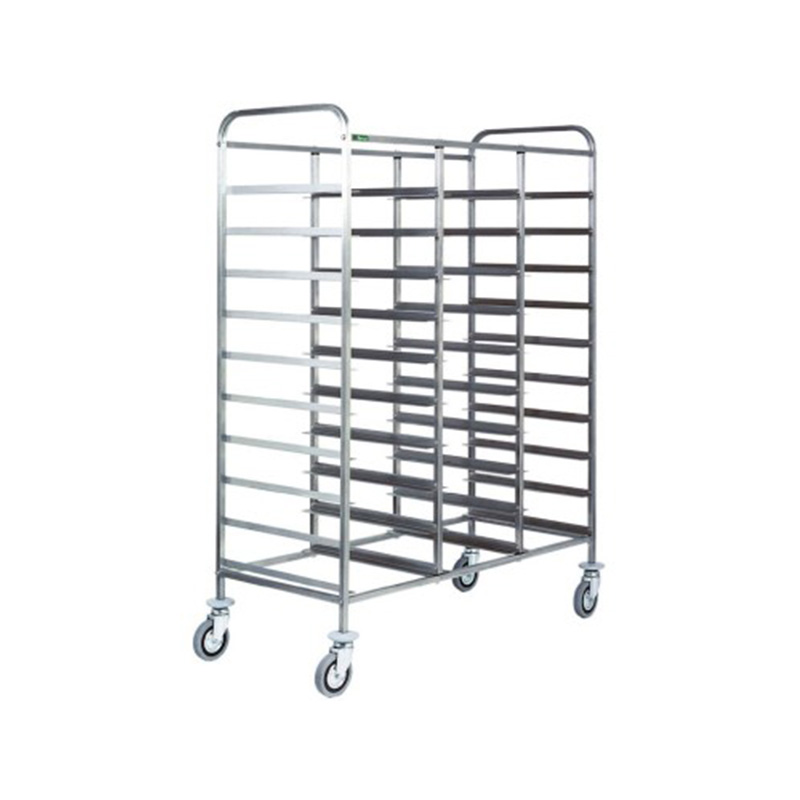 Carrello inox portavassoi - 30 VASSOI