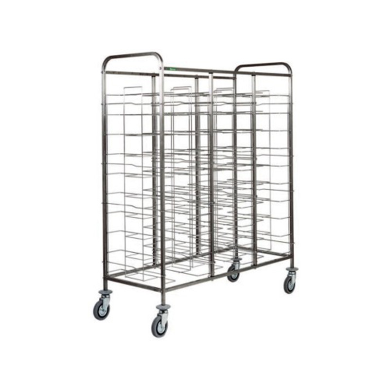 Carrello inox portavassoi filo - 30 VASSOI V2