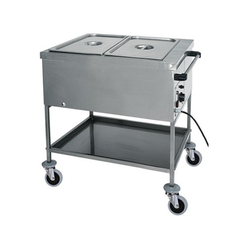 Carrello termico inox bagnomaria TEMPERATURE DIFFERENTI 2xGN1/1