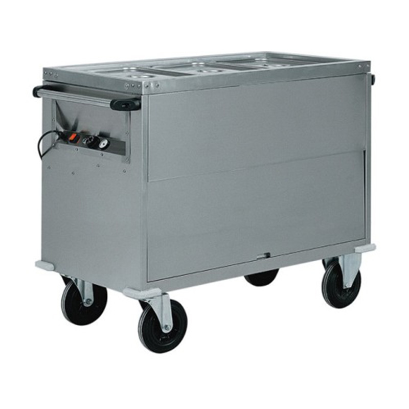 Carrello termico inox bagnomaria ARMADIATO - TEMPERATURE DIFFERENTI 3xGN1/1