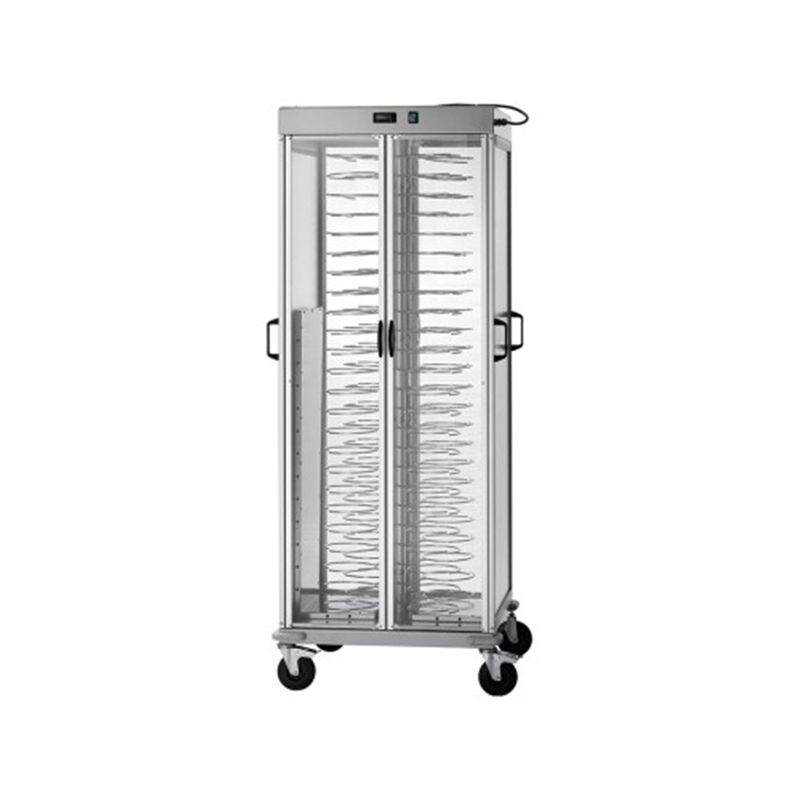 Carrello portapiatti ARMADIATO RISCALDATO - 88 PIATTI 18/23 - GRIGLIE CROMATE