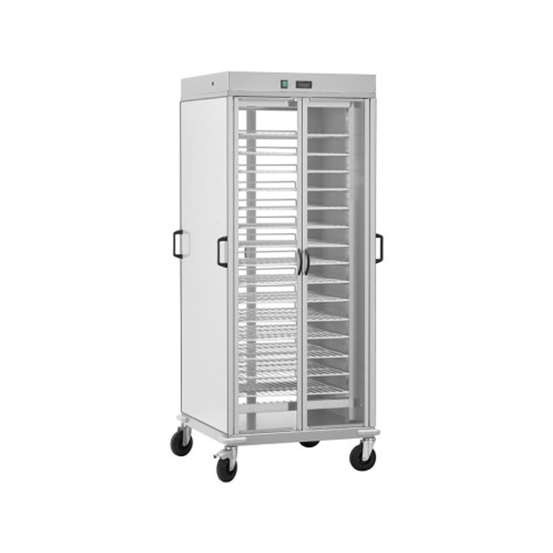 Carrello portapiatti ARMADIATO - RISCALDATO - 10xGN2/1 - GRIGLIE VERNICIATE