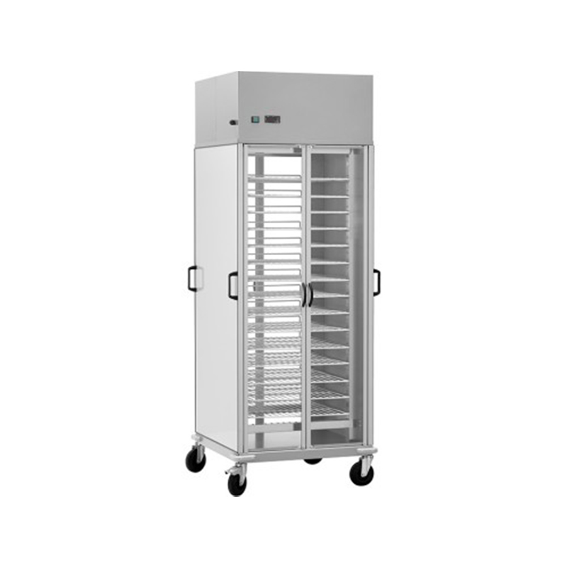 Carrello portapiatti ARMADIATO - REFRIGERATO - 10xGN2/1 - GRIGLIE PLASTIFICATE
