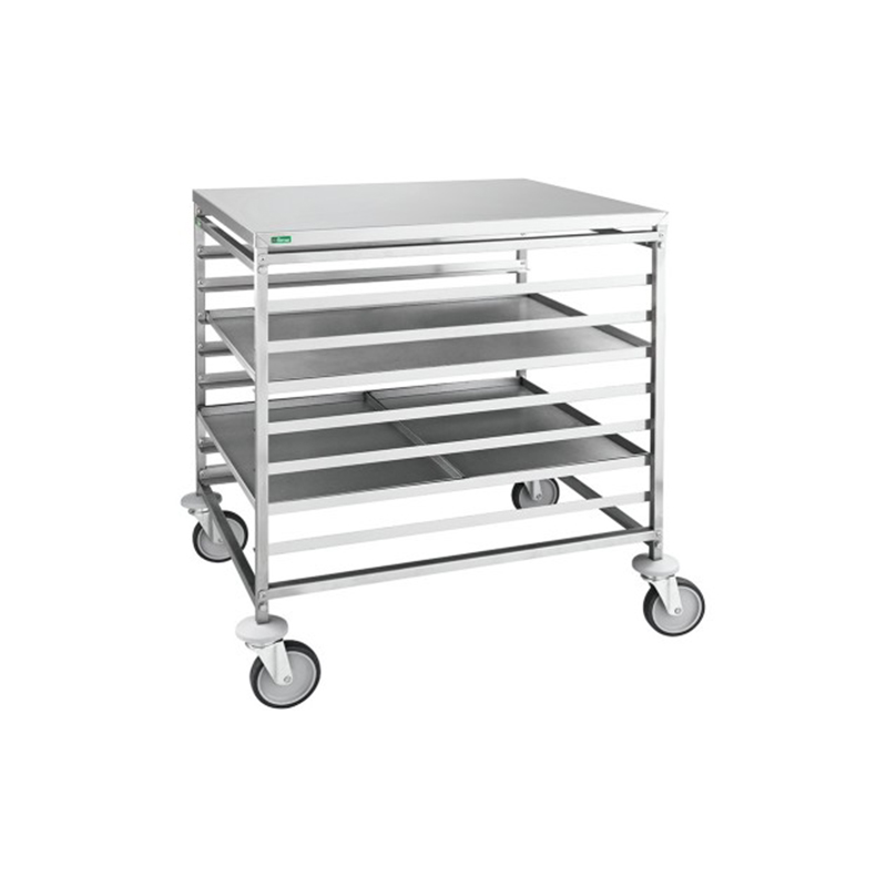 Carrello inox portateglie pasticceria - 8xT.80x60/16xT.60x40