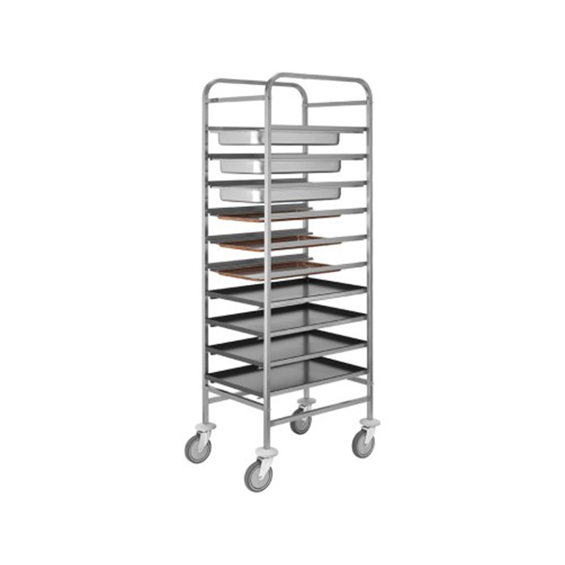 Carrello inox portateglie - 10xGN1/1 o 10T.60x40 V2