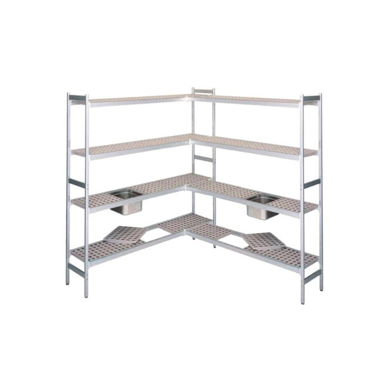 Ripiano in alluminio con griglie in polietilene 37,3x124 cm