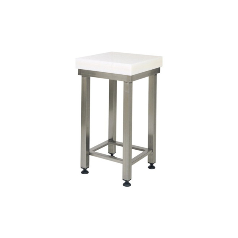 Ceppo POLIETILENE + SGABELLO INOX 80 x 60