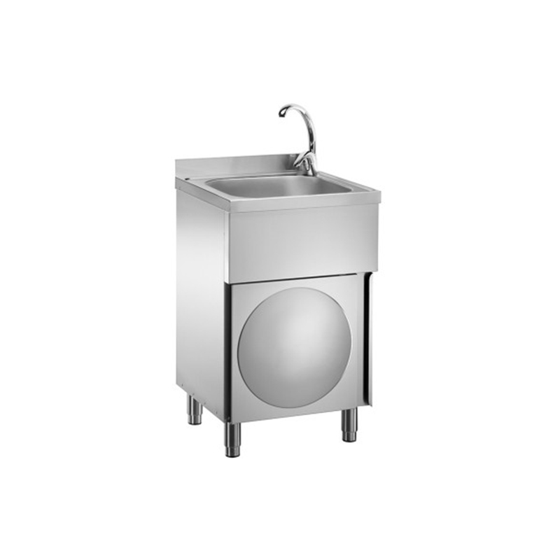 Lavamani INOX SU MOBILE C/PORTA BATTENTE