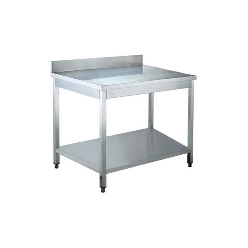 Tavolo da lavore INOX - C/ALZATINA 100x60x95cm