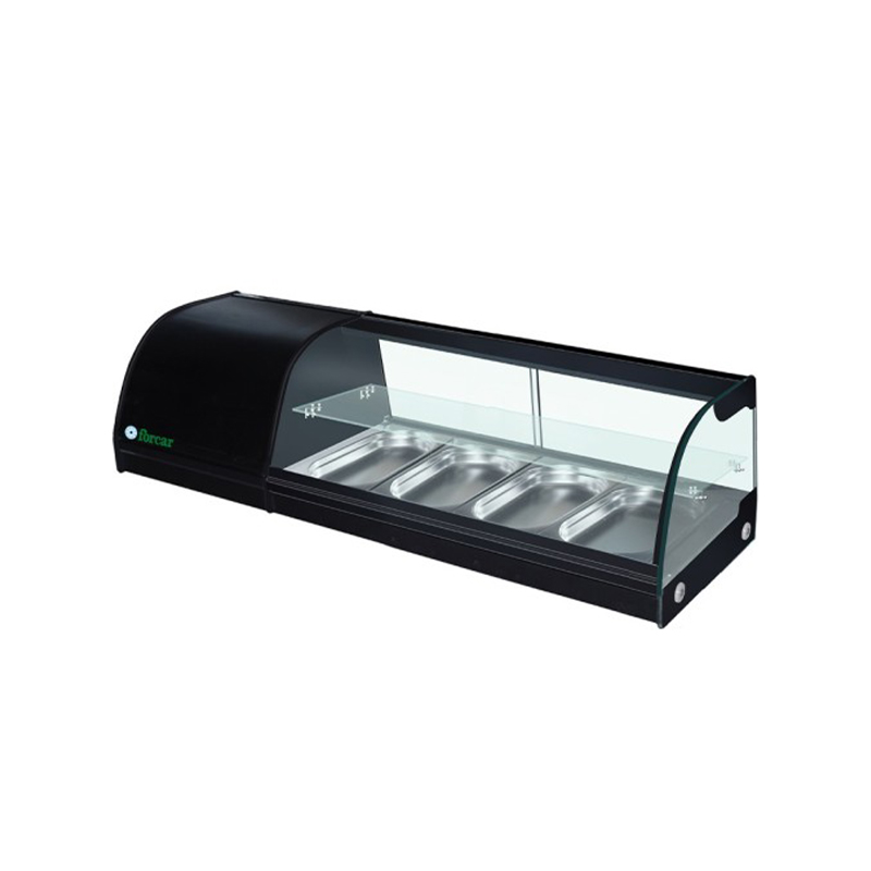 Vetrina refrigerata per tapas +4 +8°C RIPIANO VETRO