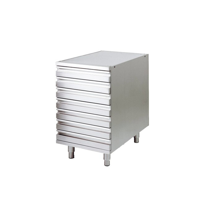 Cassettiera inox per banchi pizza
