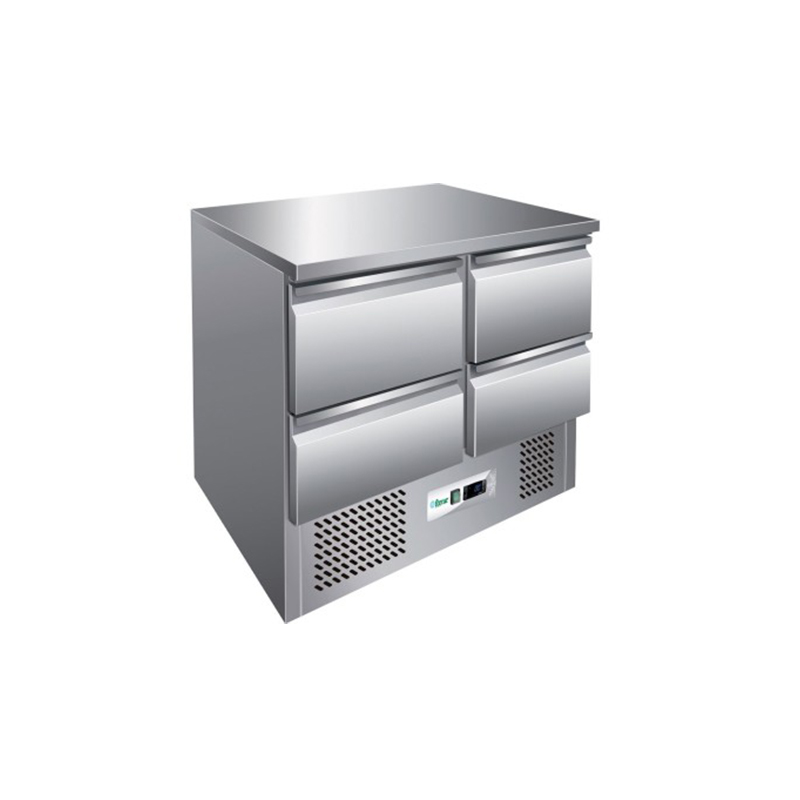 Saladette refrigerata statica +2+8°C 4 CASSETTI