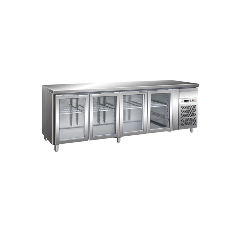 Tavolo refrigerato VENTILATO -2+8°C C/VETRO