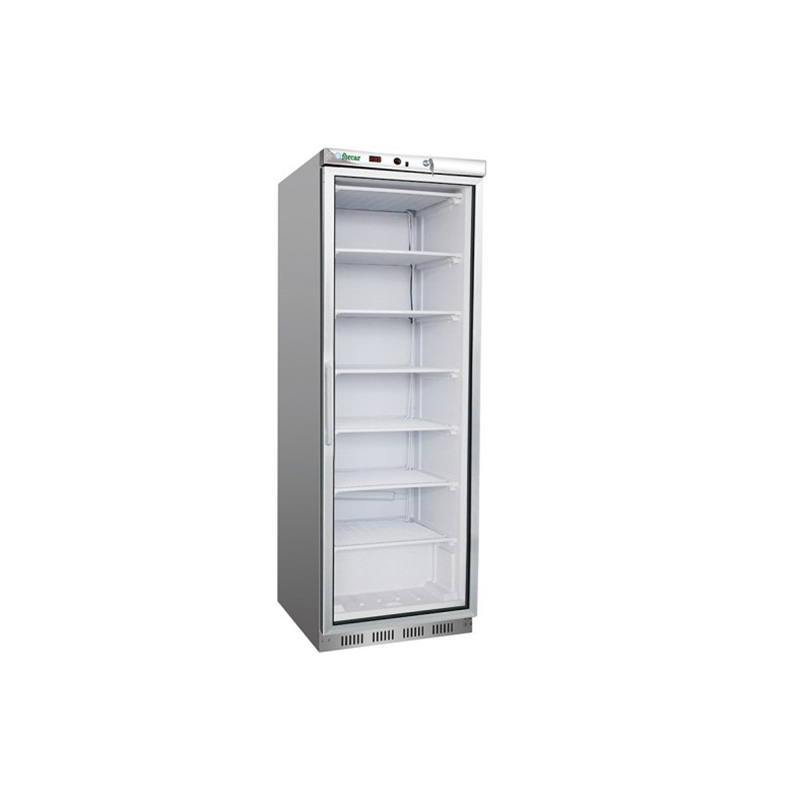 Armadio refrigerato  eco statico inox -18-22°C C/VETRO
