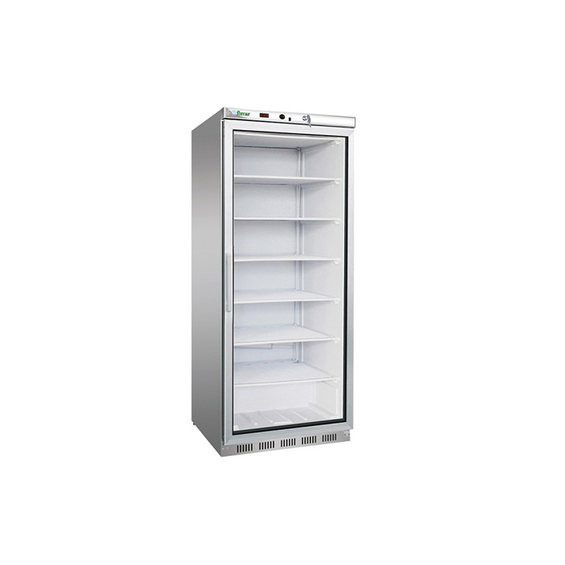 Armadio refrigerato eco statico INOX 18-22°C C/VETRO