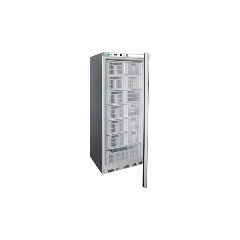 Armadio refrigerato eco statico inox -18-22°C con 13 cassette incluse