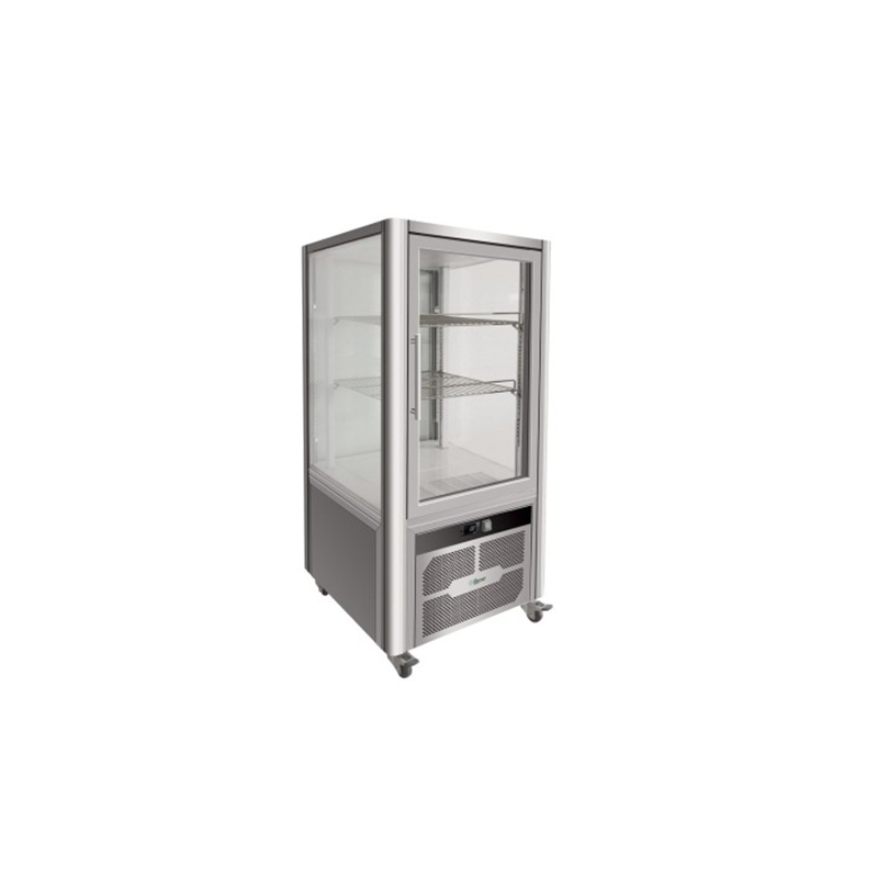 Vetrina 4 lati refrigerata ventilata inox INOX +2+8°C