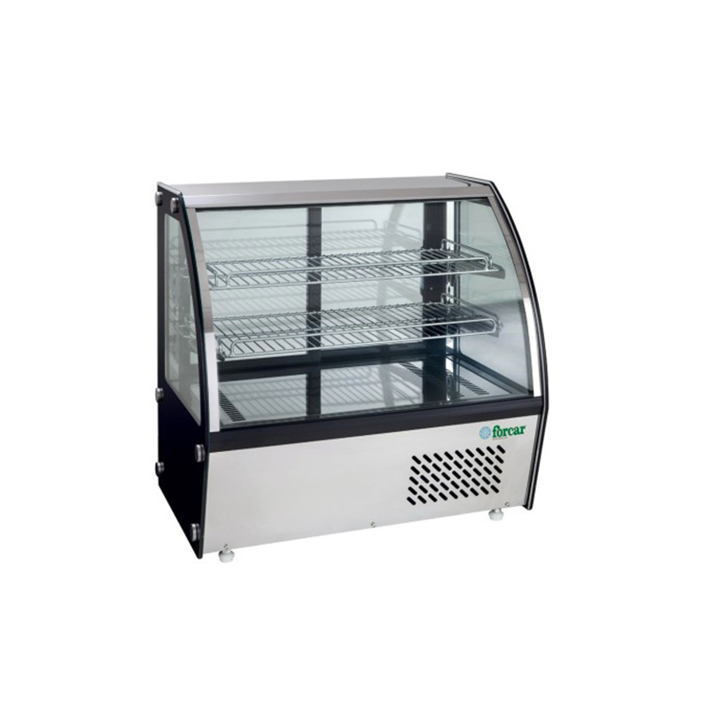 Espositore refrigerato vetro curvo ventilato +2+8°C