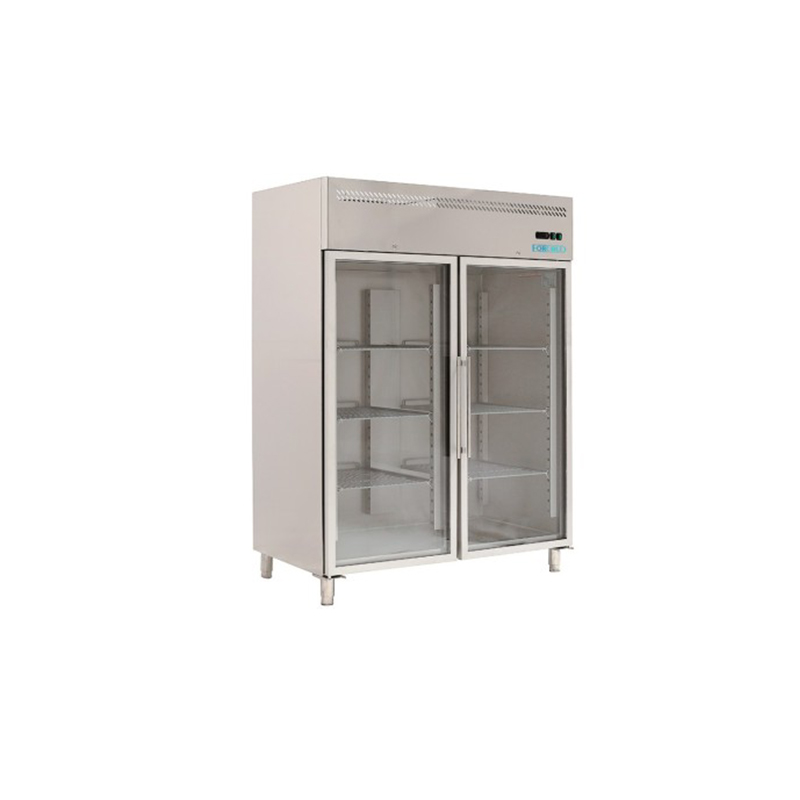 Armadio refrigerato VENTILATO MONOBLOCCO CON PORTE VETRO -18°-22°C FORCOLD