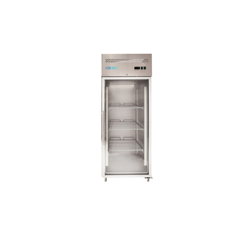 Armadio refrigerato VENTILATO MONOBLOCCO CON PORTA VETRO -18°-22°C FORCOLD