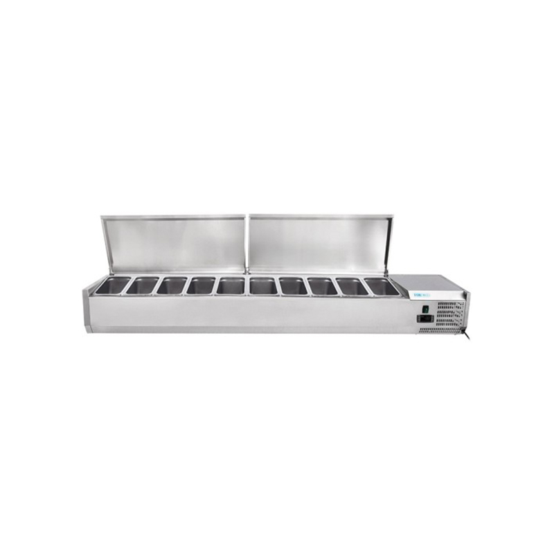 Vetrina refrigerata pizza COPERCHIO INOX +2+8°C FORCOLD