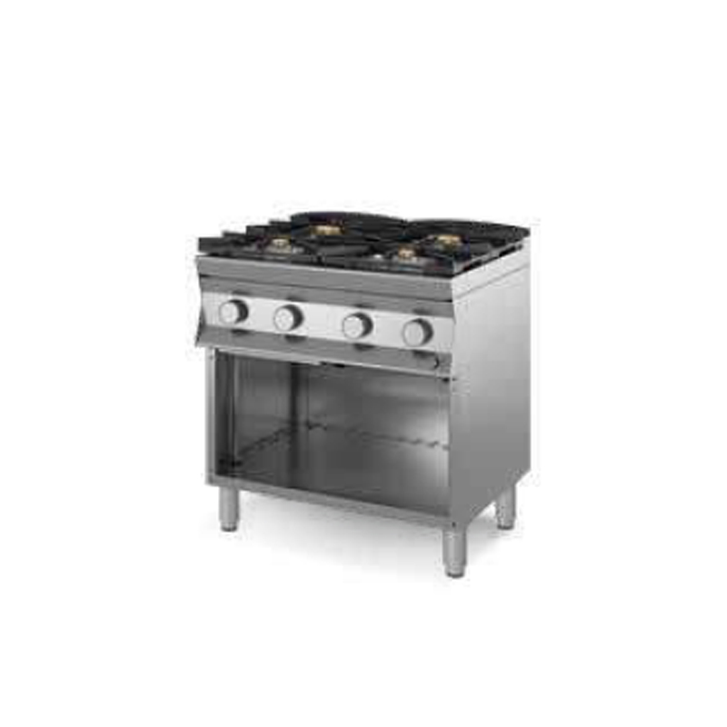 Cucina fiamma libera a gas 4 FUOCHI