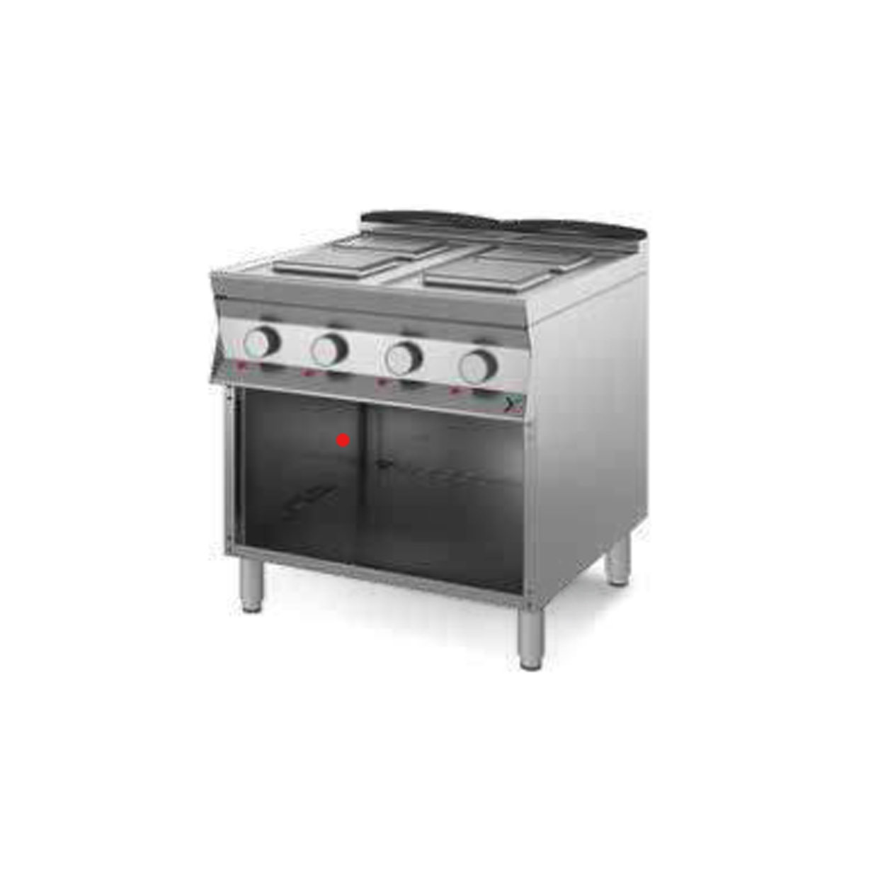 Cucina elettrica a 4 piastre singole su base a giorno