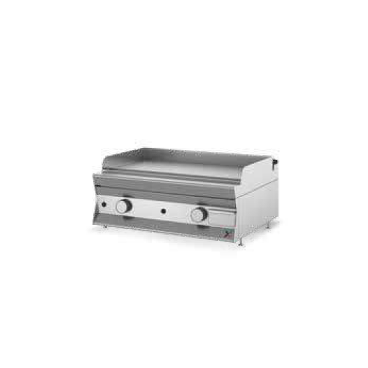 Fry top a gas da banco CON PIASTRA LISCIA CROMATA SATINATA CR40 4.0