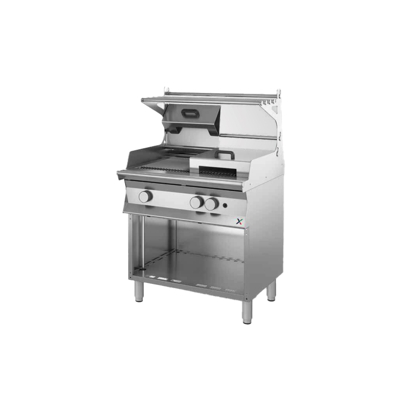 Combi grill + griglia diretta a gas CON SOVRASTRUTTURA