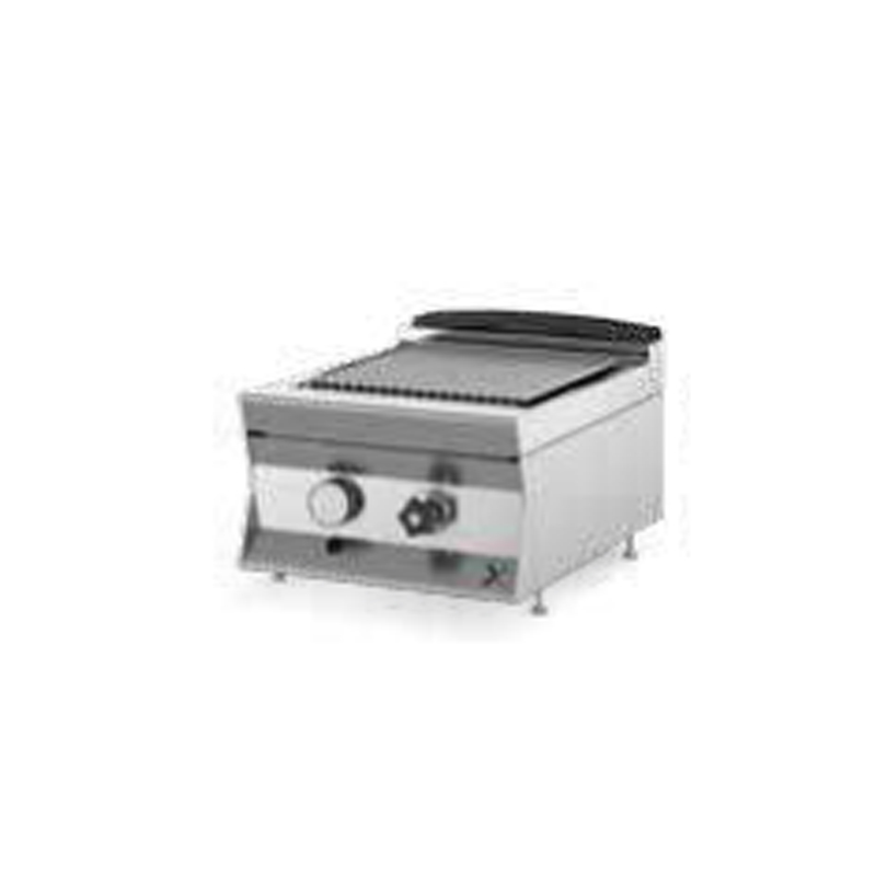 Combi grill + griglia diretta a gas DA BANCO CON VASCA RACCOGLI GRASSI