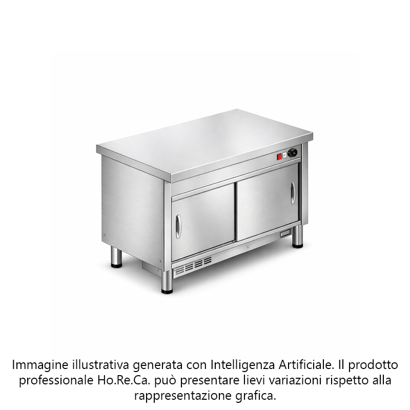 Elemento con ante scorrevoli - vano inferiore riscaldato