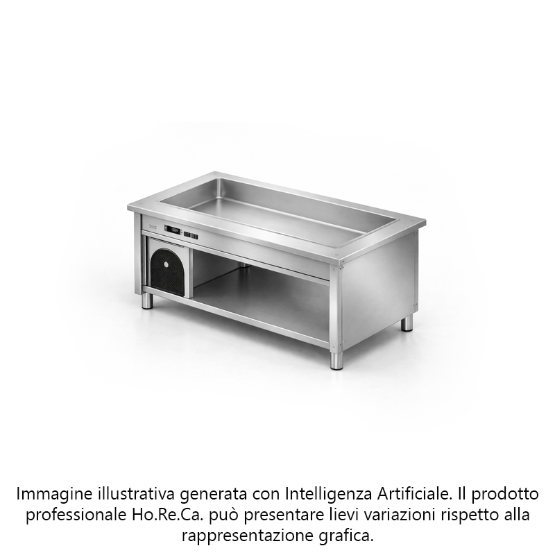 Elemento freddo con vasca - vano inferiore a giorno