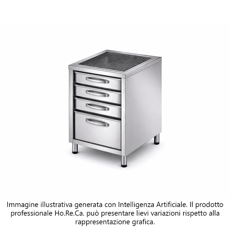 Cassettiera pizzeria 3+1 SENZA PIANO
