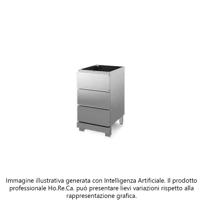 Cassettiera neutra A 3 CASSETTI