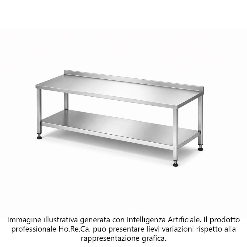 Tavoli ingresso / uscita sx/dx con ripiano inferiore entrance/exit table left/right with lower shelf