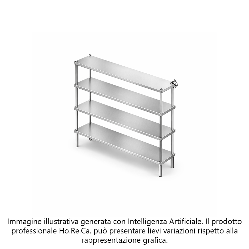 Scaffalature ad incastro inox RIPIANI LISCI