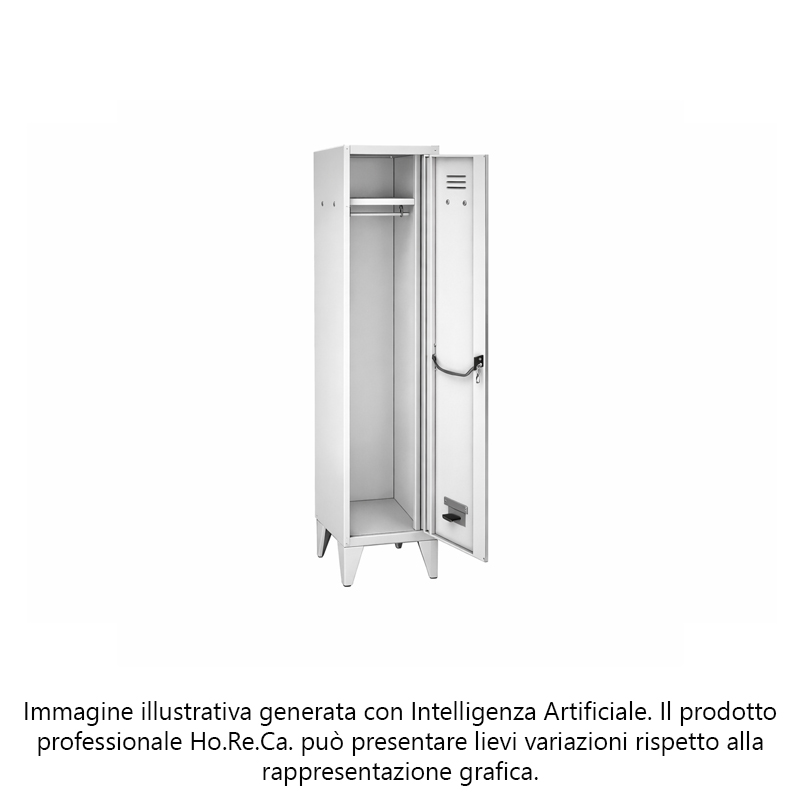 Armadietti spogliatoio in lamiera verniciata 1 anta monoposto con serratura