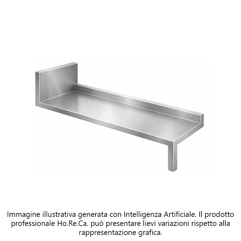 Sagomatura piano scasso a “L” lato con alzatina-Accessori per tavoli