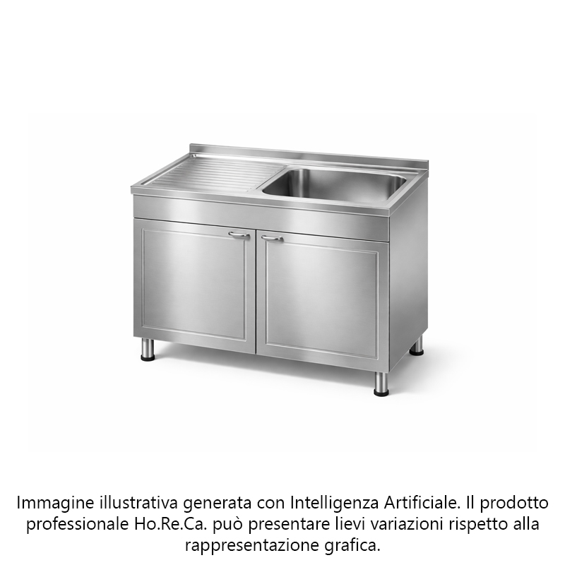 Lavatoio armadiato con ante a battente profonditá 700