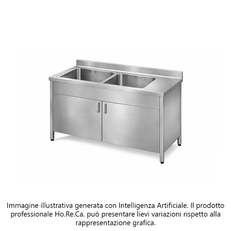 Lavatoio armadiato con ante scorrevoli profonditá 700