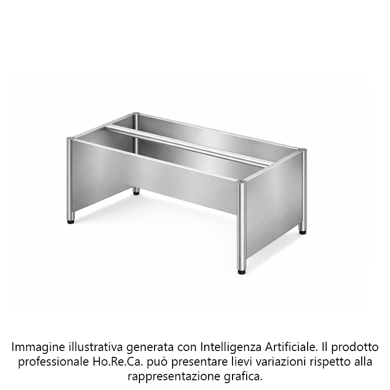 Basamenti con ripiano inferiore su gambe in tubo tondo