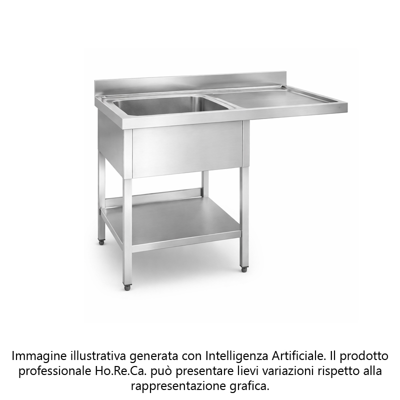 Lavatoio a sbalzo con ripiano inferiore profonditá 700