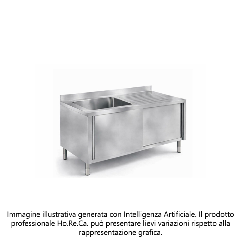 Lavatoio armadiato con ante scorrevoli profonditá 600